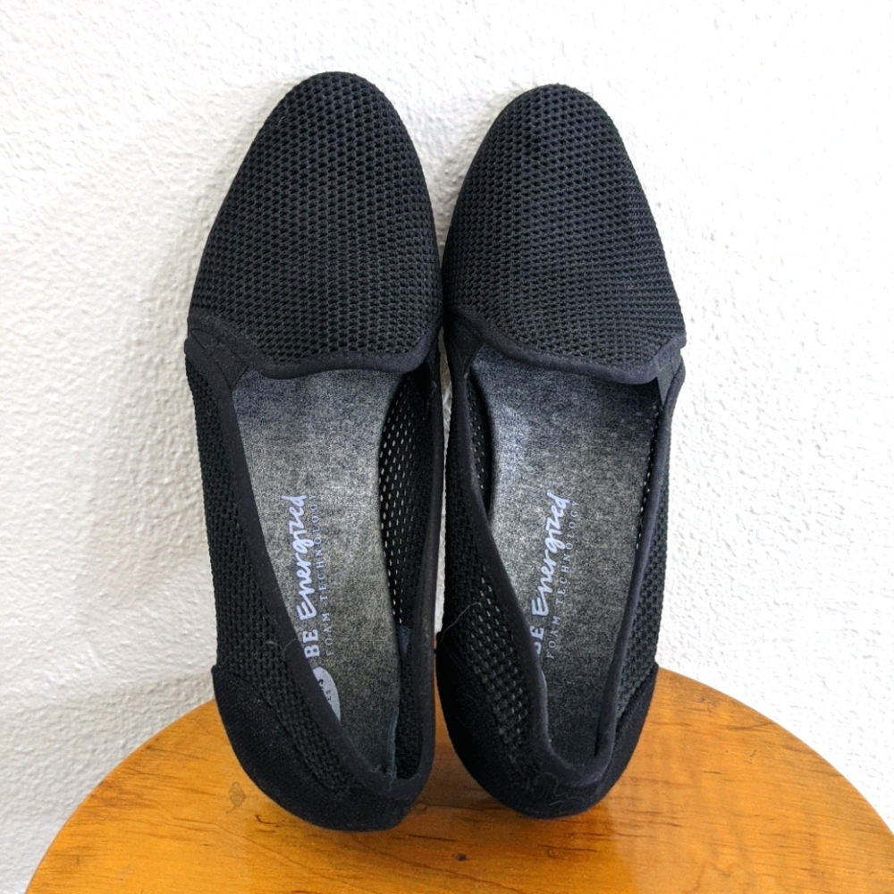 Black Dr. Scholl's flats